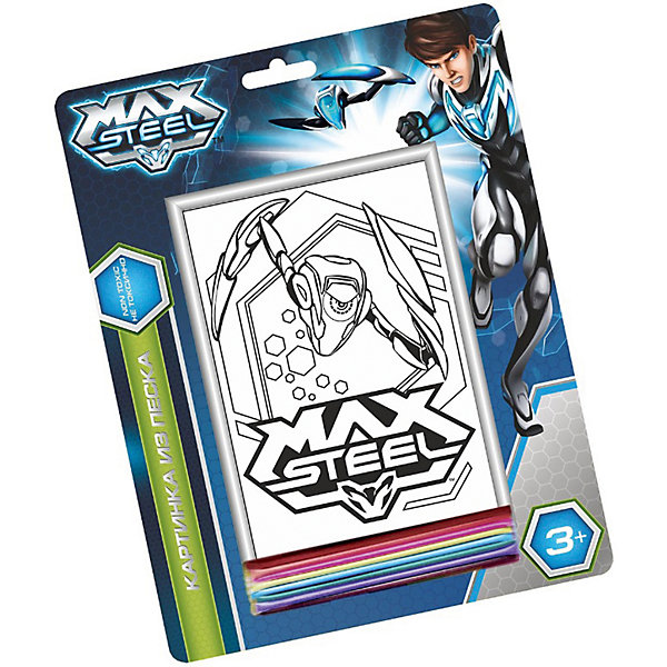 

Картинка из цветного песка "Max Steel"