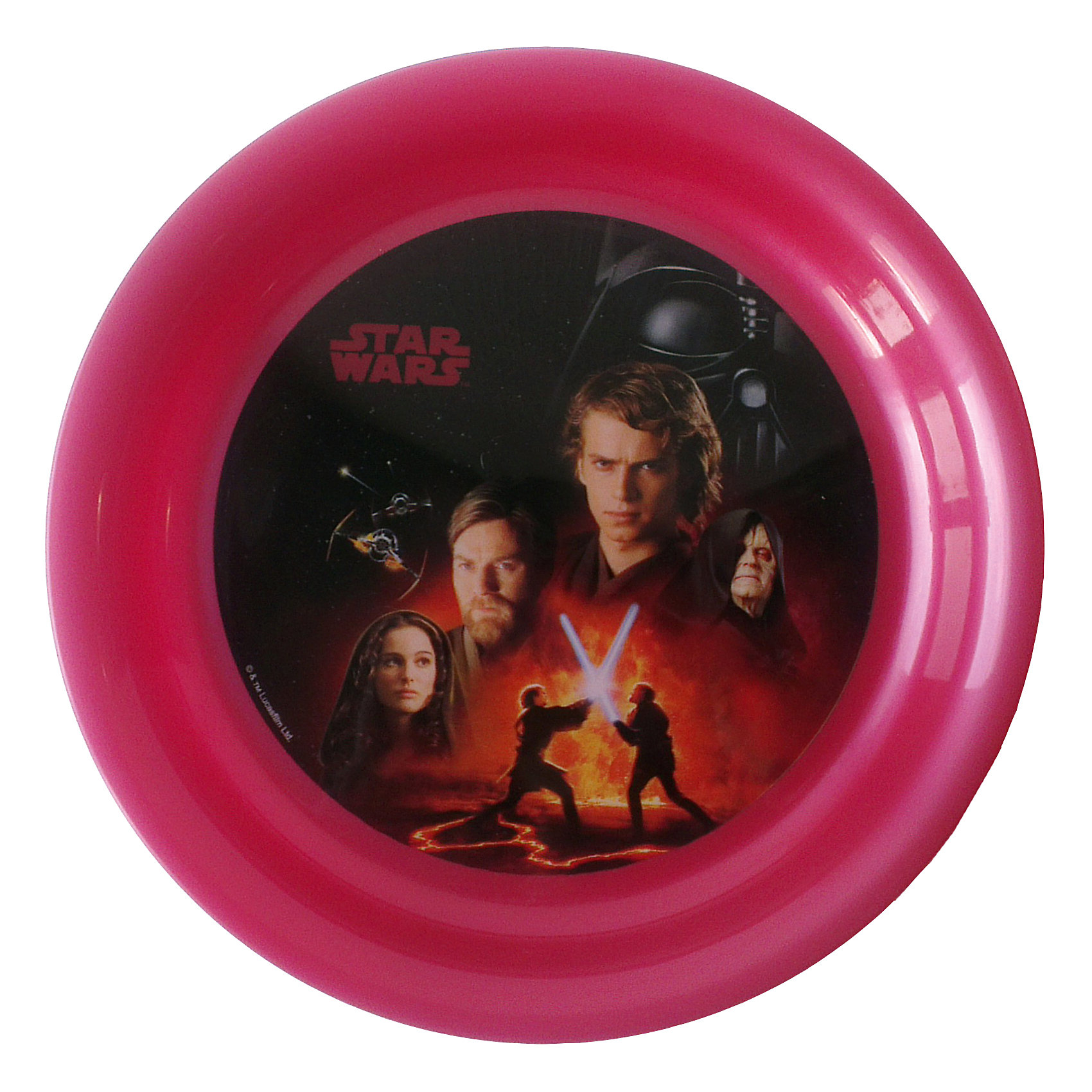фото Тарелка "Звездные войны" (диаметр 19 см), Звездные войны, бордовый Мфк-профит