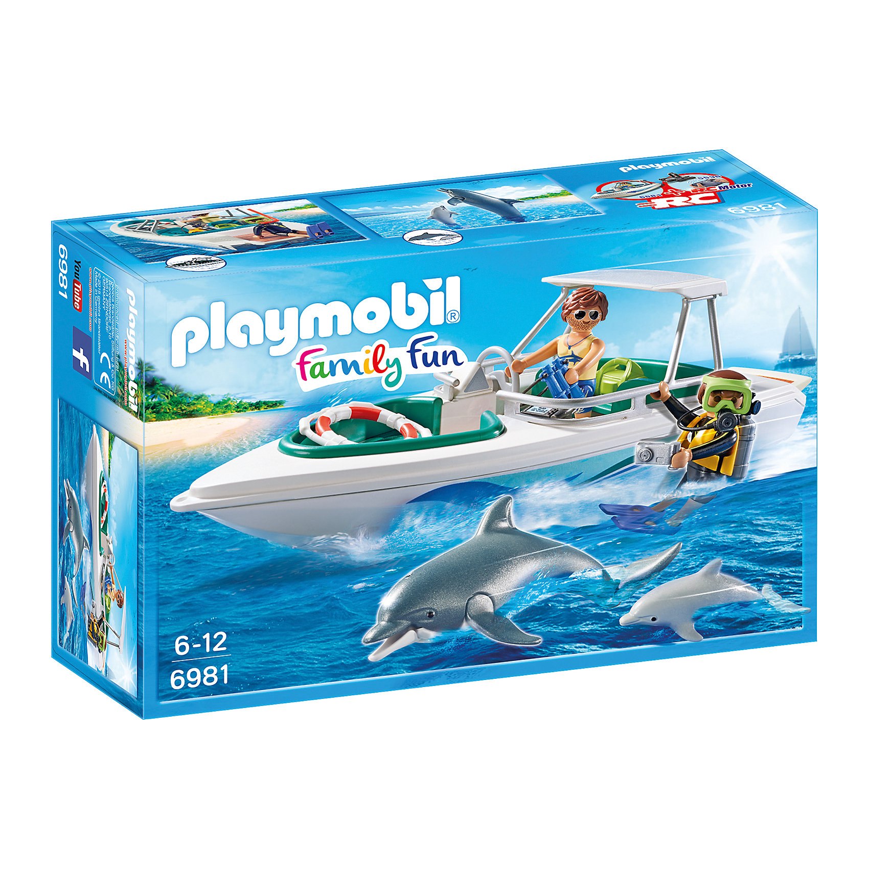 фото Конструктор Playmobil Дайвинг с катером, 11 деталей Playmobil®