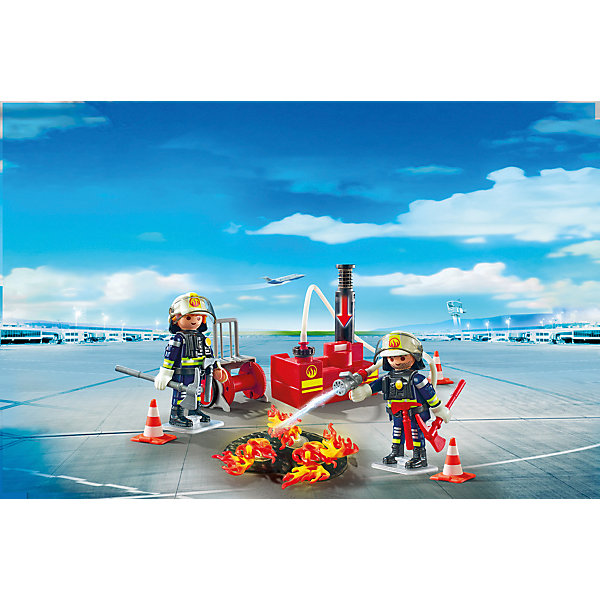 

Конструктор Playmobil "Городской Аэропорт" Операция по тушению пожара с водяным насосом