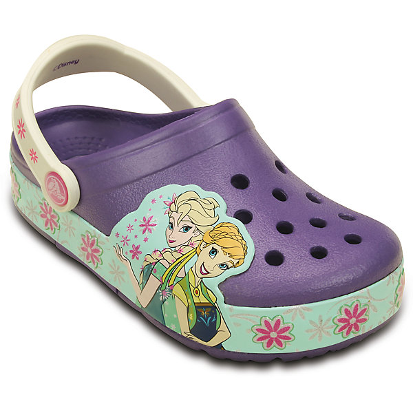 crocs Сабо со светодиодами Kids’ CrocsLights Frozen Fever Clog для девочки Crocs