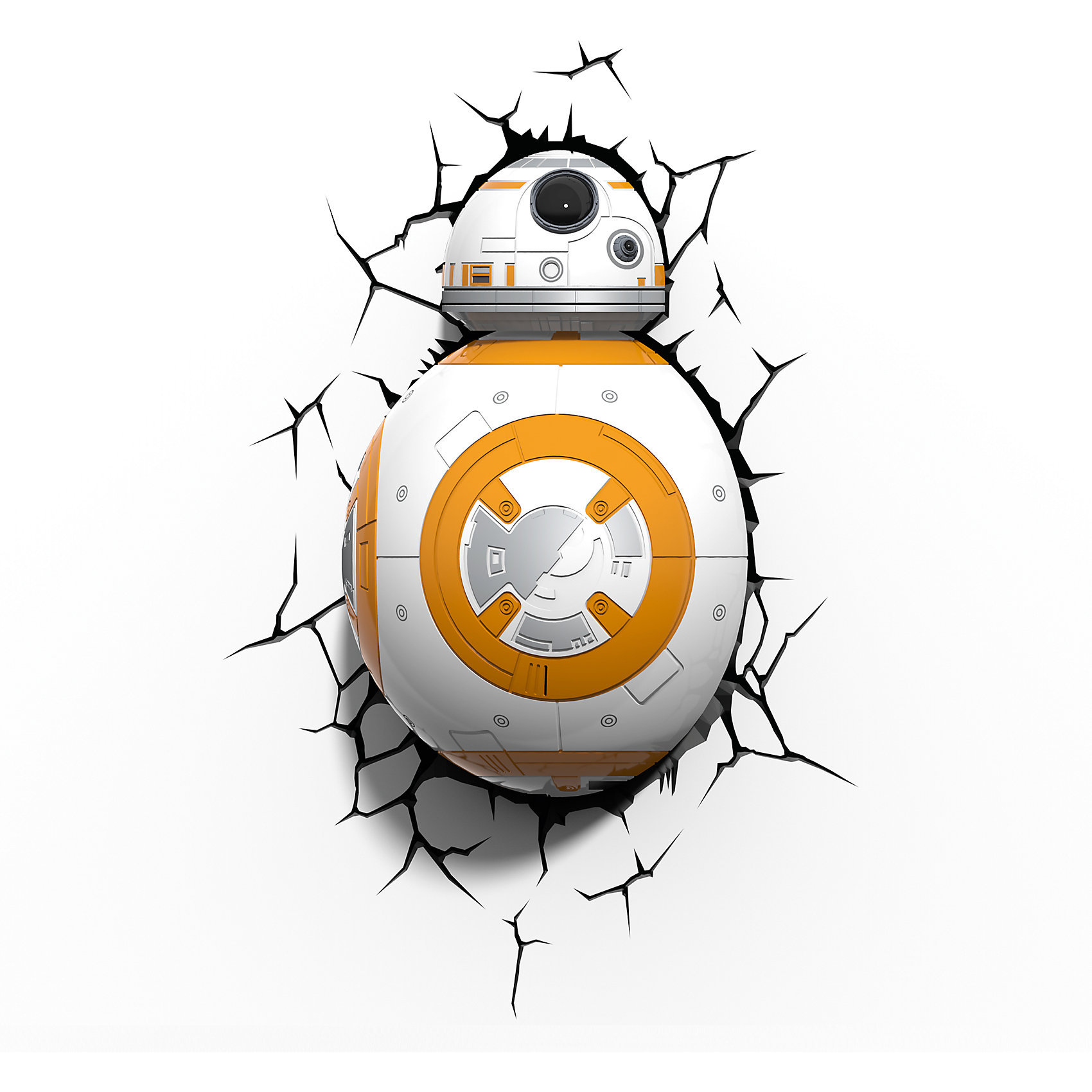 Пробивной 3D светильник Дроид BB-8, Звёздные Войны Детское время 4566021