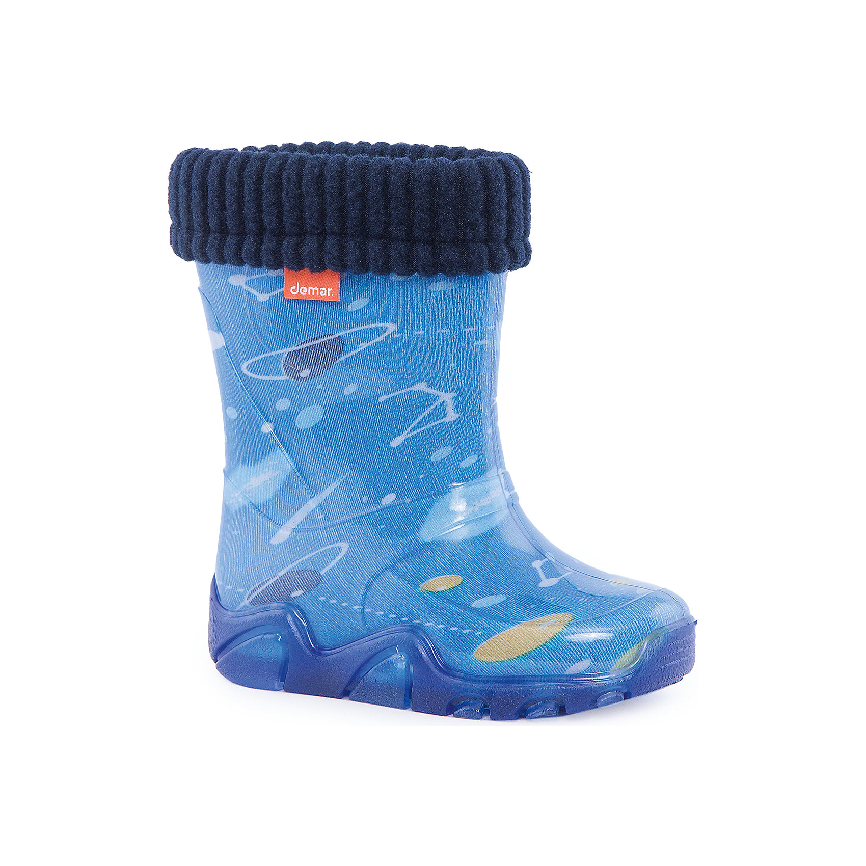фото Резиновые сапоги со съемным носком Demar Stormer Lux Print "Космос"