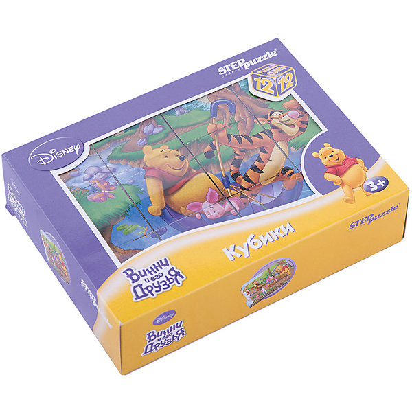 

Кубики "Винни Пух", 12 шт, Step Puzzle