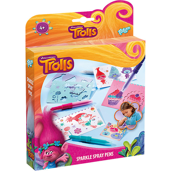 фото Набор для творчества totum trolls sparkle spray pens