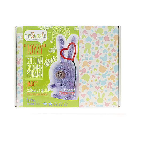 

Набор для вязания Toyzy "Зайка с сердцем"