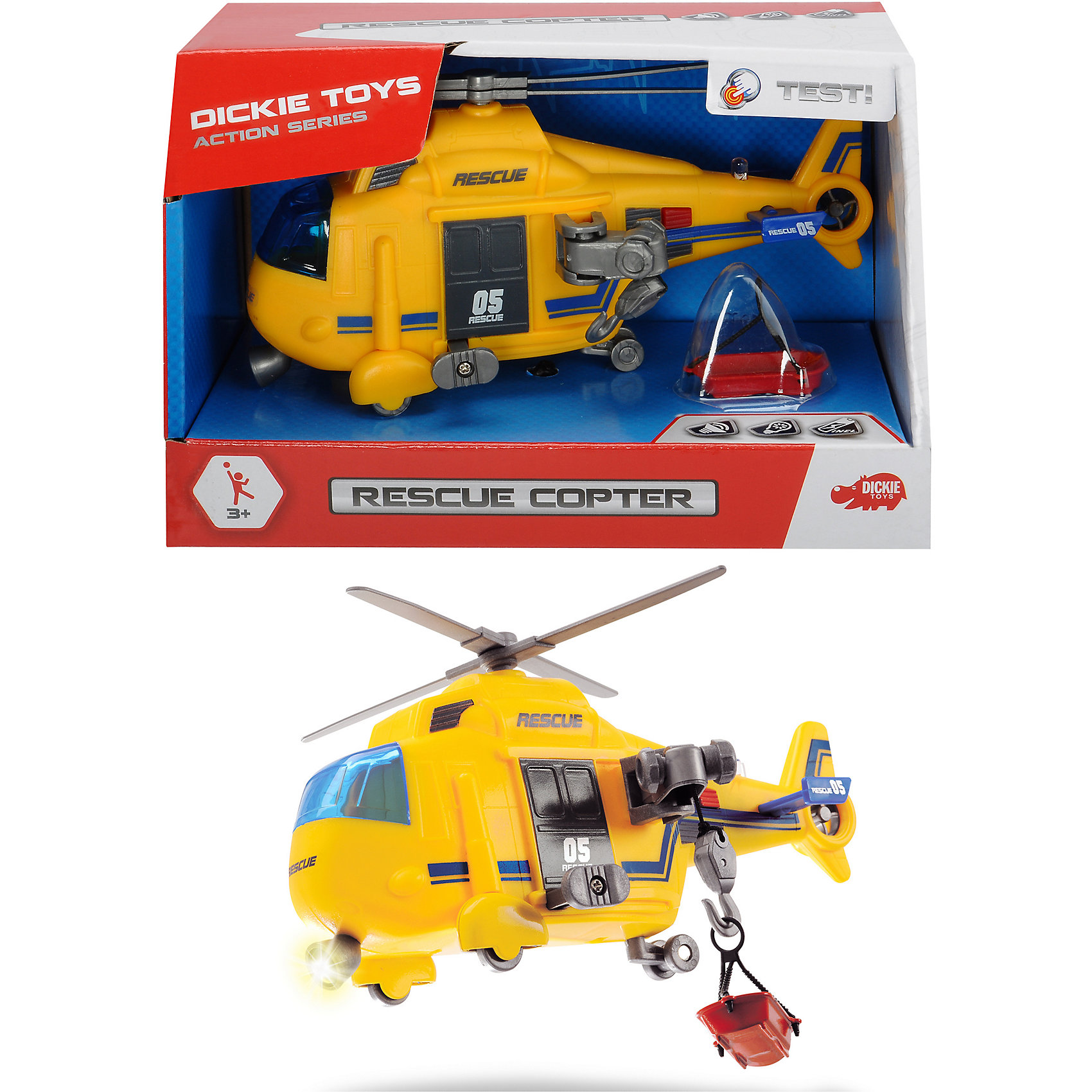 

Спасательный вертолет Dickie Toys "Action Series" со светом и звуком, 18 см
