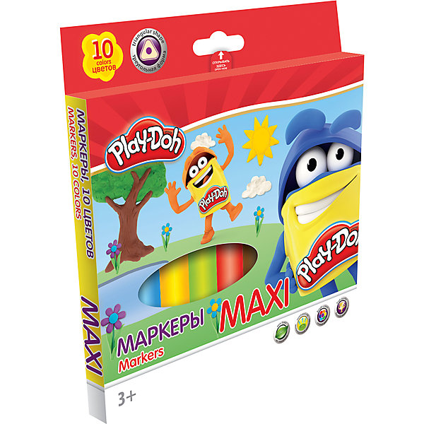 

Фломастеры Darpeje "Play-Doh" "Maxi", 10 цветов