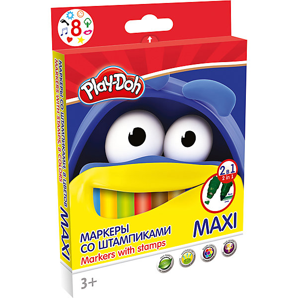 

Фломастеры Darpeje "Play-Doh" "Maxi", 8 цветов
