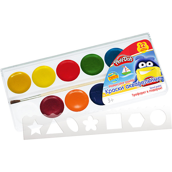 

Акварельные медовые краски 12 цветов, Play-Doh