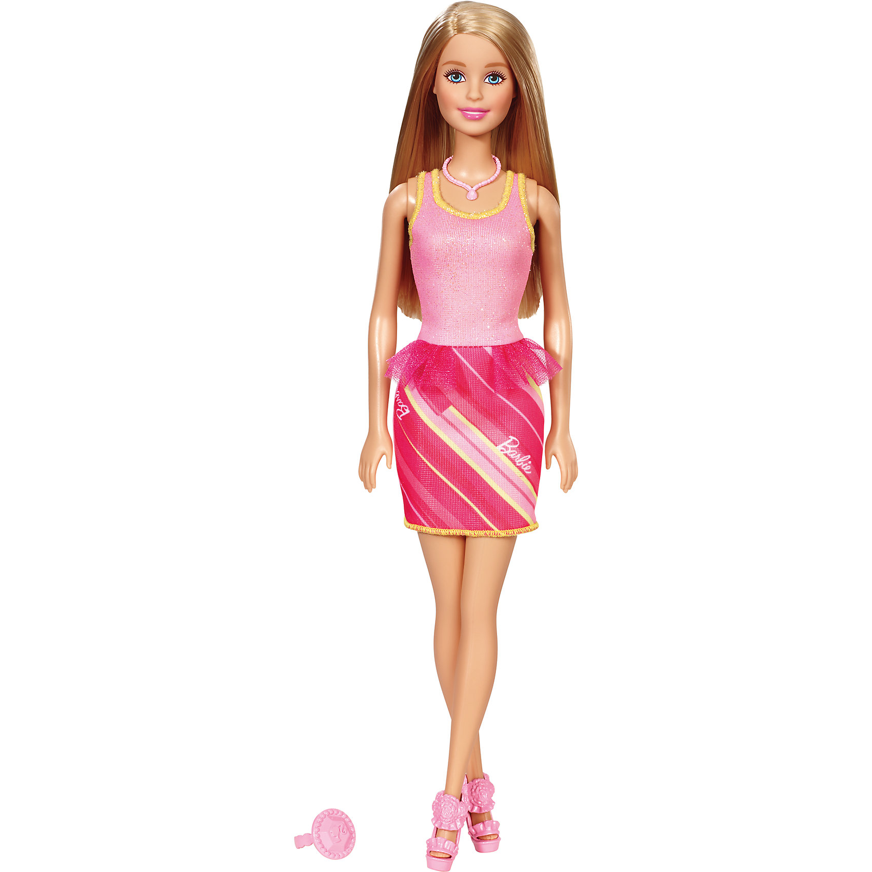 Кукла Барби в розовом платье