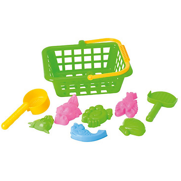 

Игровой набор "Жители моря", 8 предм., в корзинке, Hualian Toys