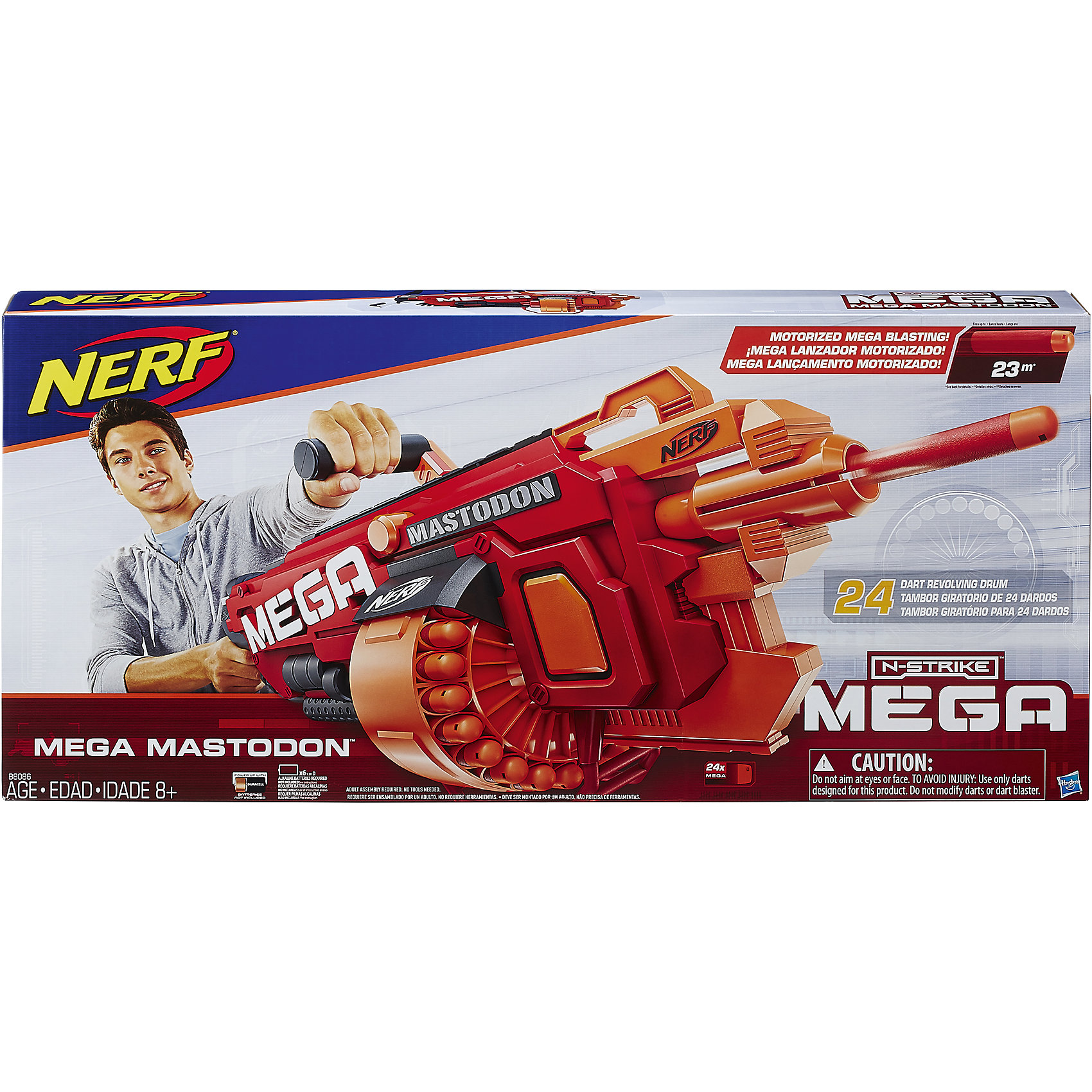 фото Бластер Мега "Мастодон" 24 стрелы, NERF Hasbro