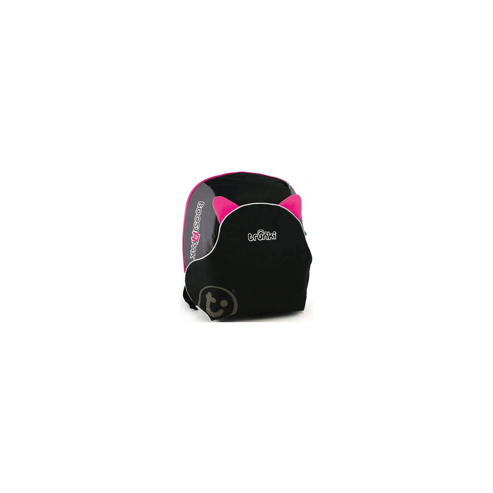Автокресло-рюкзак черно-розовое Trunki 