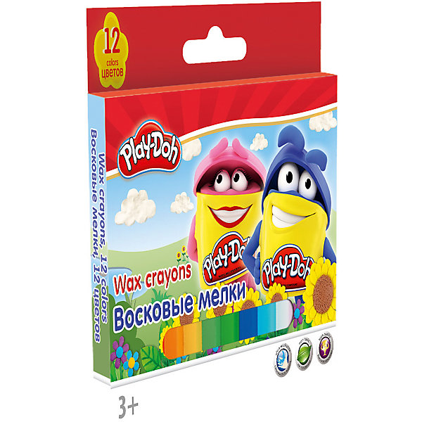 

Восковые мелки, 12 шт, Play-Doh