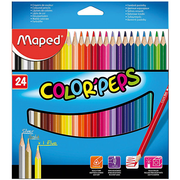 

Набор цветных карандашей COLORPEPS, 24 цв.