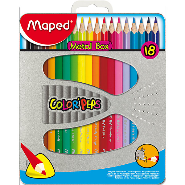 фото Набор цветных карандашей COLORPEPS, 18 цв. Maped