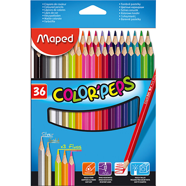 фото Набор цветных карандашей COLORPEPS, 36 цв. Maped