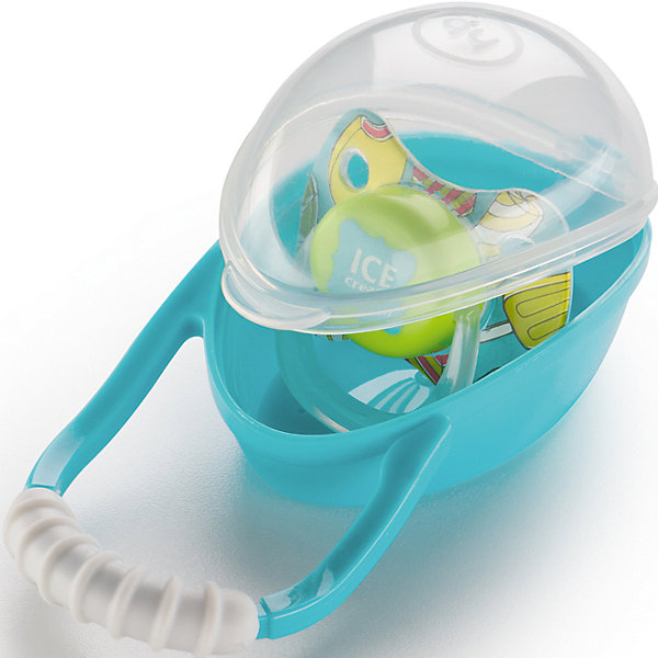 

Контейнер для пустышки SOOTHER BOX, Happy Baby, голубой