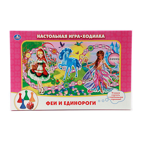 

Настольная игра-ходилка "Феи и единороги", Умка
