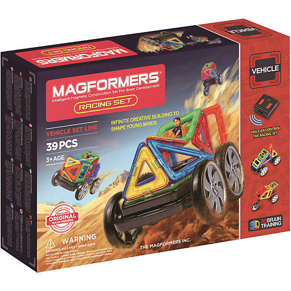 MAGFORMERS Магнитный конструктор "Racing set", MAGFORMERS