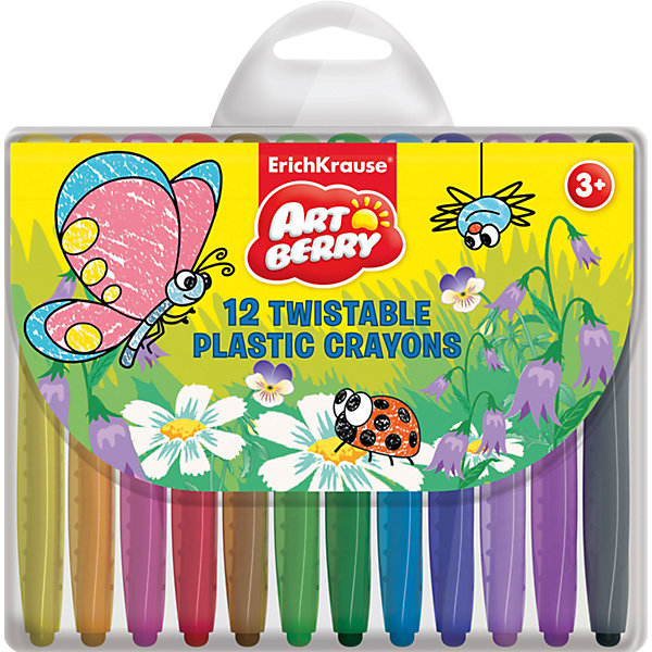 

Восковые выкручивающиеся мелки Twist, 12 цв., Artberry