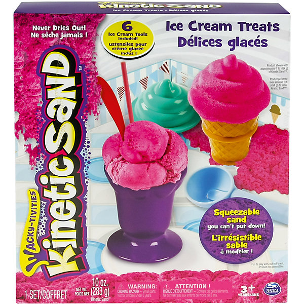 

Песок для лепки Kinetic Sand "Игровой набор c формочками", 285 гр
