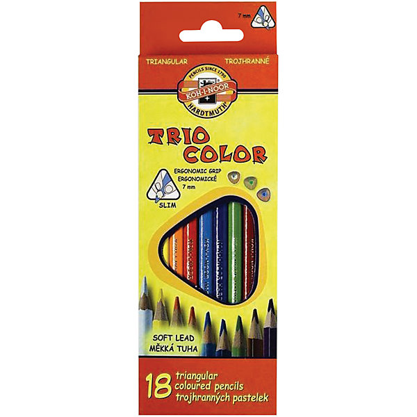 

Цветные карандаши "Triocolor", 18 цв., KOH-I-NOOR