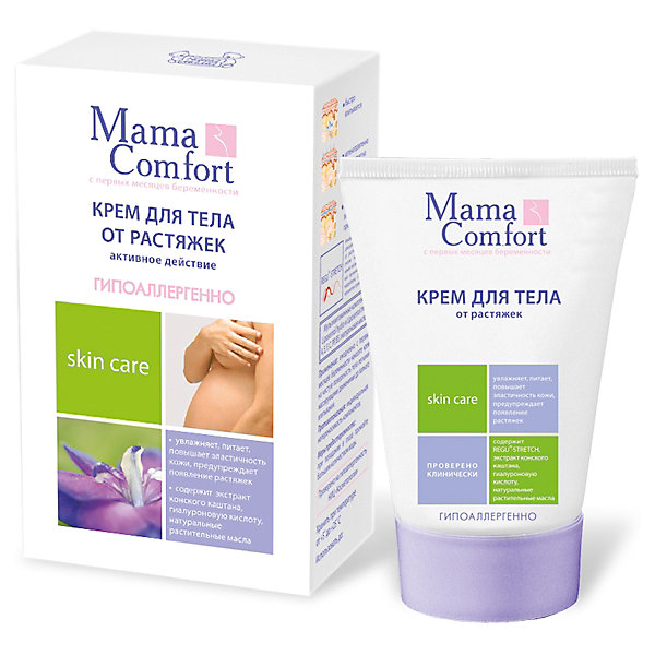 МАМА Крем для тела от растяжек COMFORT 100 мл., MAMA