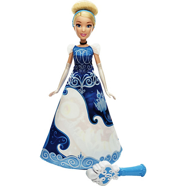 Hasbro Модная кукла Золушка в юбке с проявляющимся принтом, Принцессы Дисней