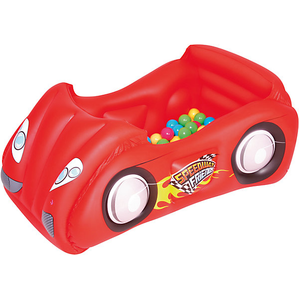

Игровой центр Машина с шариками, Bestway, красный