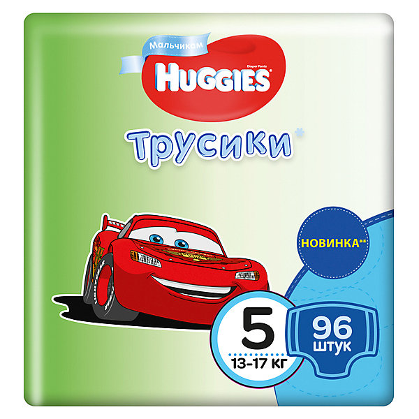 

Трусики-подгузники Huggies для мальчиков 13-17 кг, Disney Box 48х2, 96 штук