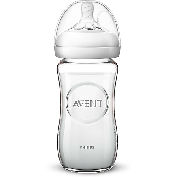 фото Стеклянная бутылочка Philips Avent Natural с 1 мес., 240 мл