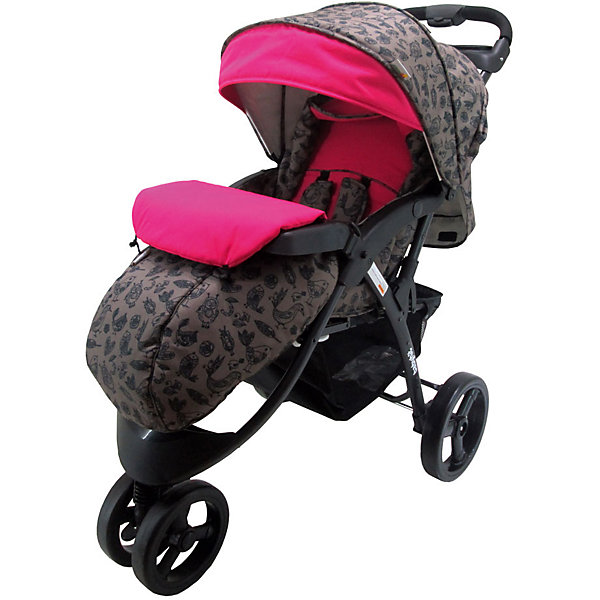 

Прогулочная коляска BabyHit Voyage, BIRDS, розовый