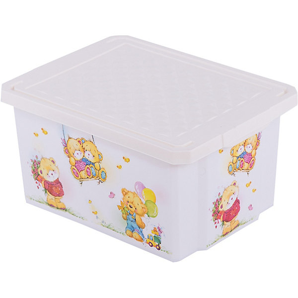 

Ящик для хранения игрушек "X-BOX" Bears 17л, Little Angel, слоновая кость