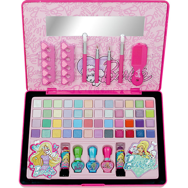 

Большой Игровой набор детской декоративной косметики в кейсе, Barbie