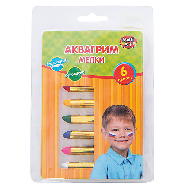 

Мелки для аквагрима, 6 цветов