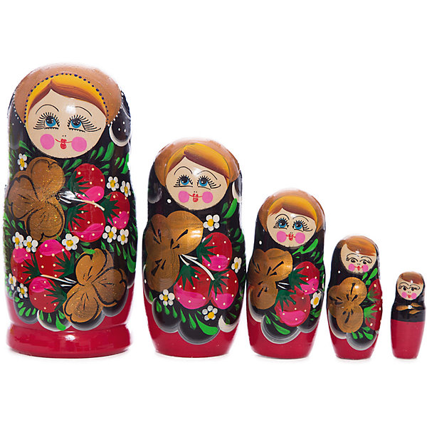 

Матрешка 5 в 1 расписная, Бэмби