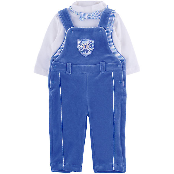

Комплект: водолазка и полукомбинезон для мальчика Soni kids, Белый