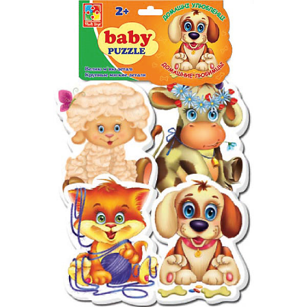 

Мягкие пазлы "Домашние любимцы", Vladi Toys