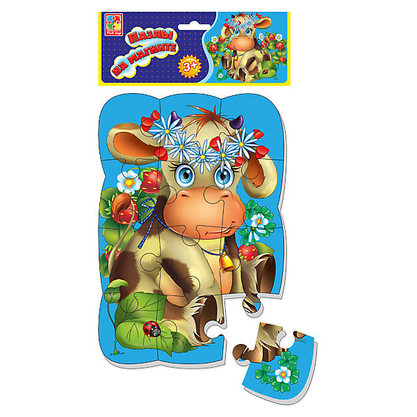 

Пазлы на магните "Коровка", Vladi Toys