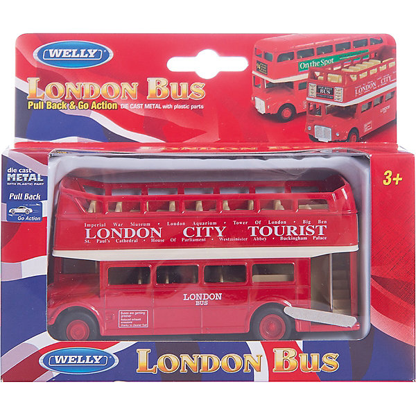 

Модель автобуса London Bus открытый, Welly