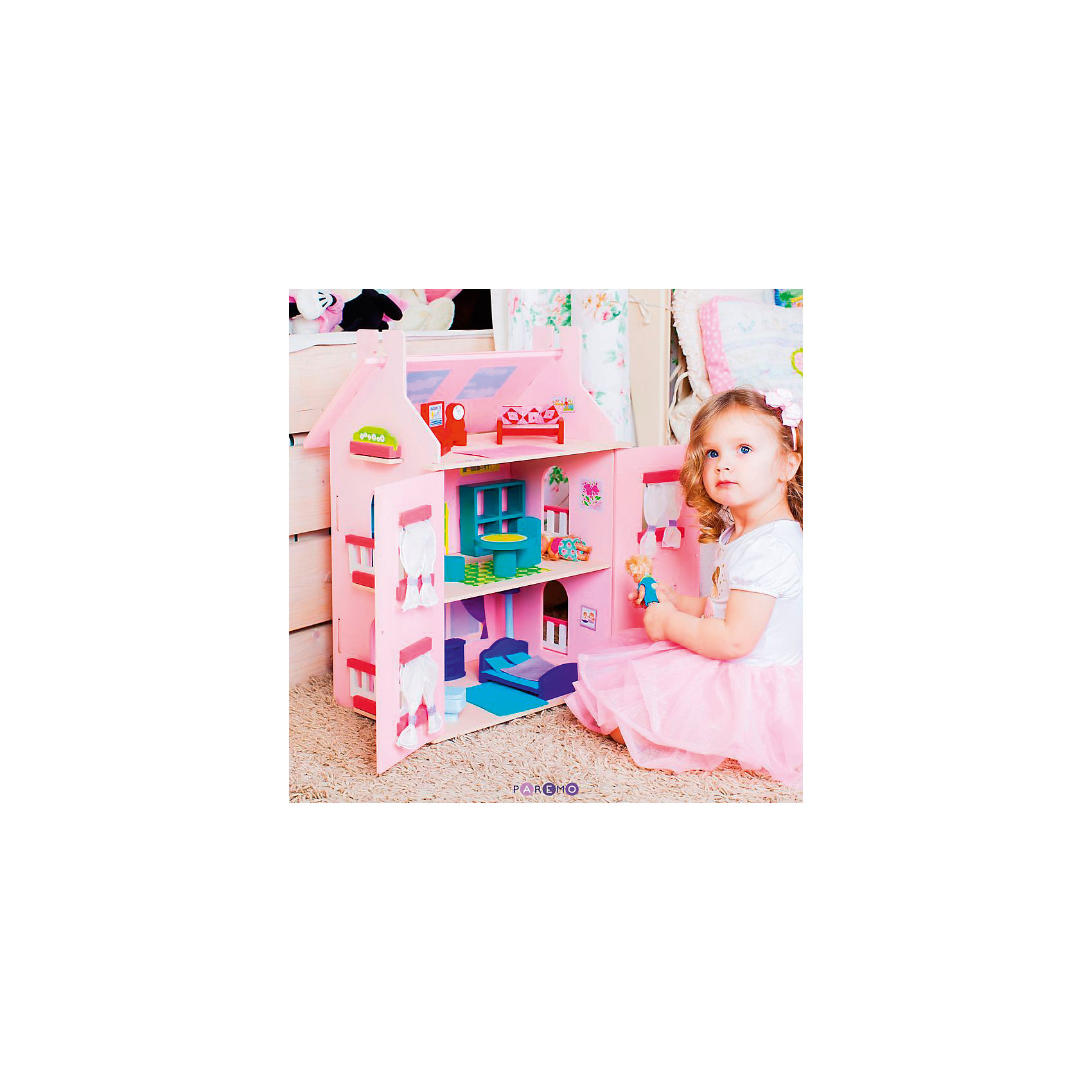 фото Кукольный домик Paremo "Милана" с мебелью, 15 предметов