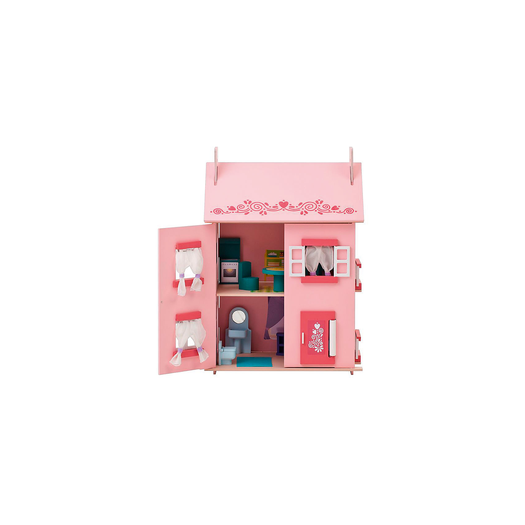 фото Кукольный домик Paremo "Милана" с мебелью, 15 предметов