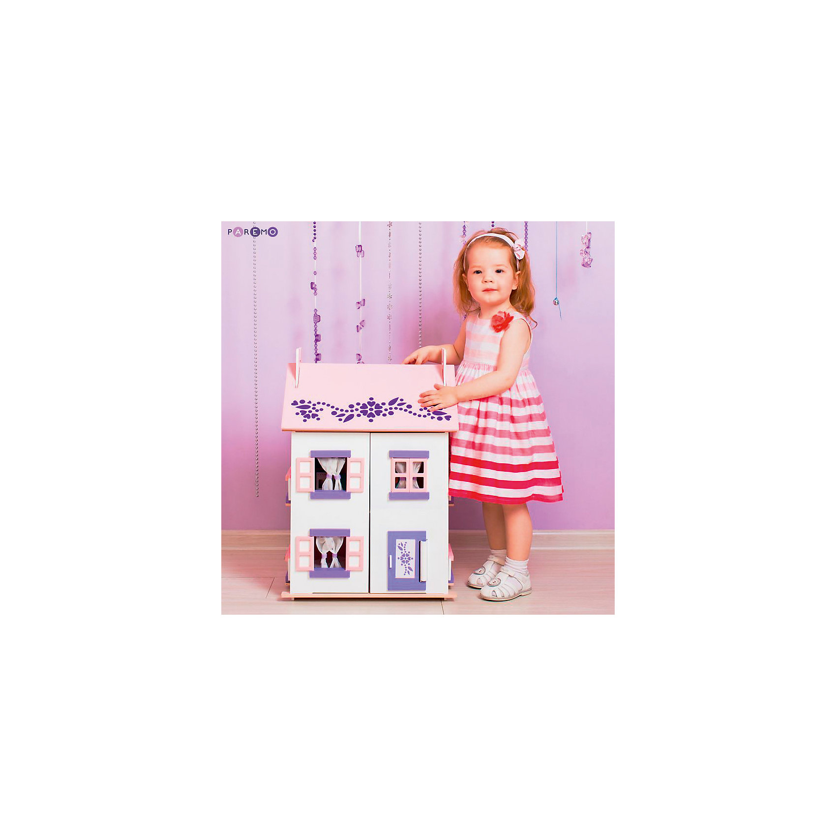 фото Кукольный домик "Анастасия" с мебелью 15 предметов, PAREMO