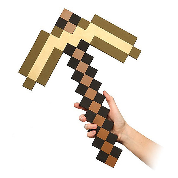 

Пиксельная кирка, золотая, 45 см, Minecraft