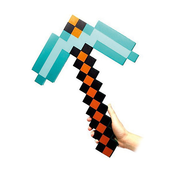 

Пиксельная кирка, изумрудная, 45 см, Minecraft