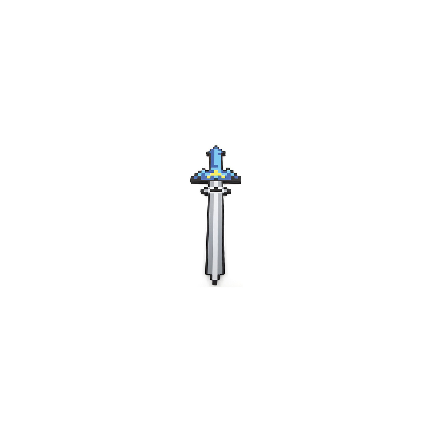 фото Пиксельный меч, синий, 65 см, Minecraft Pixel crew