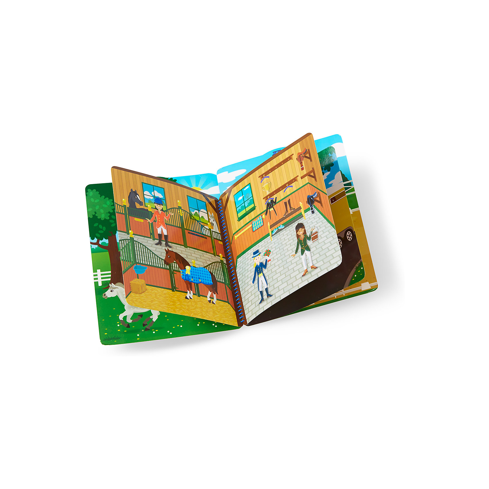 фото Делюкс-книжка с многоразовыми наклейками "Сцена" Melissa & doug