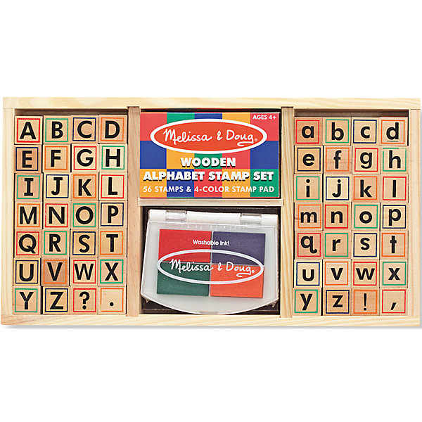 Melissa & Doug Набор печатей Алфавит набор печатей melissa